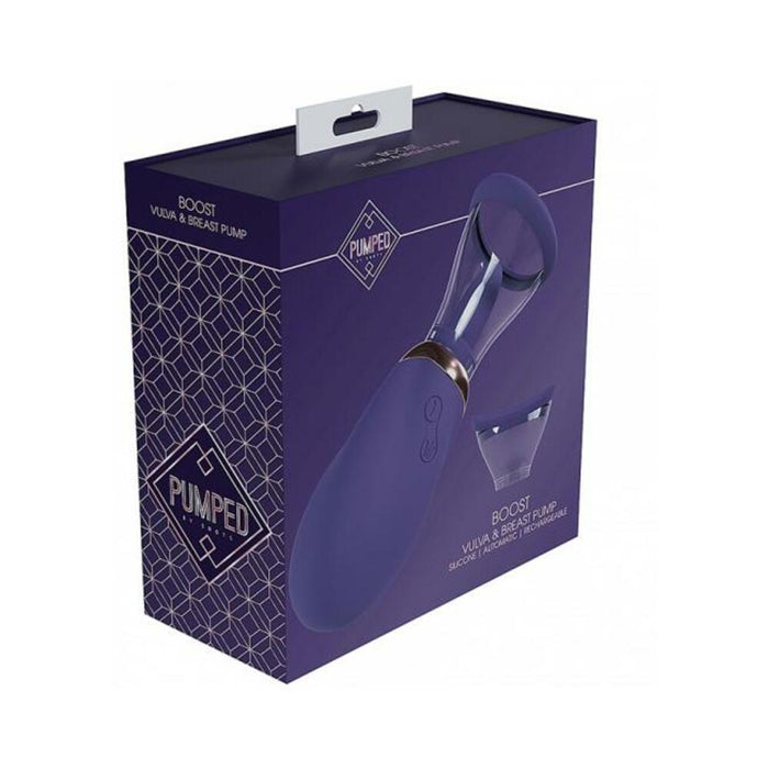 Pumped Boost Automatic Rechargeable Vulva & Breast Pump Purple