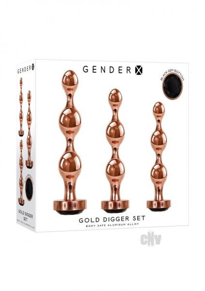 Gender X Gold Digger Set - Rose Gold/black