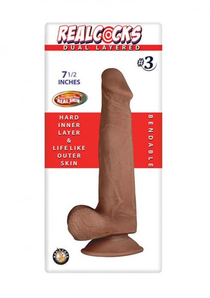 Real Cocks Dual Layered #3 7.5 inches Dildo