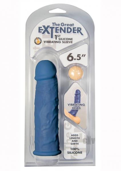 The Great Extender 1st Silicone Vibrating Sleeve 6.5in