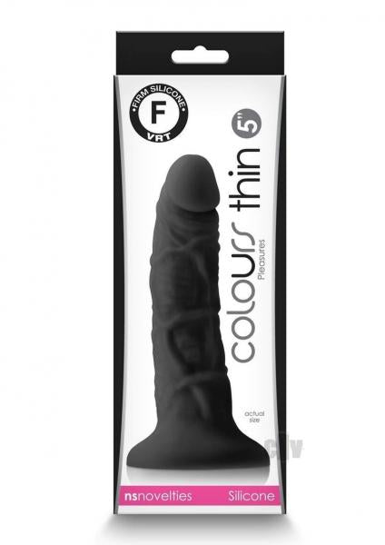 Colours Pleasures Thin 5 Dildo Blk