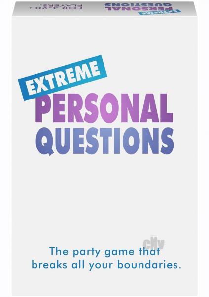 Extreme Personal Questions Adult Party Game