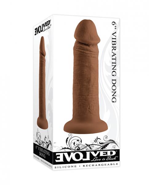 Evolved 6'' Vibrating Dong - Dark