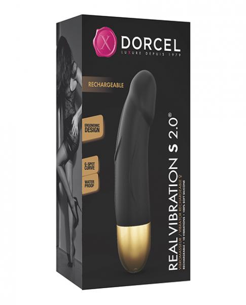 Dorcel Real Vibration S 6'' Rechargeable Vibrator 2.0 - Gold