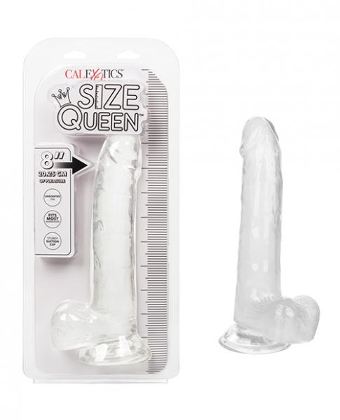 Size Queen 8'' Dildo - Clear
