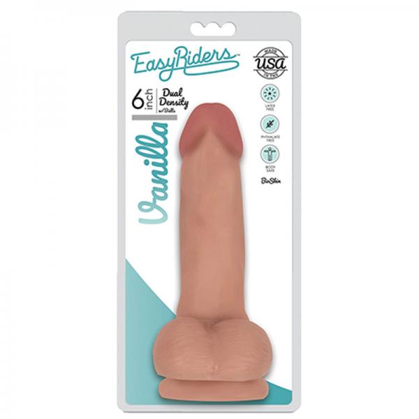 Easy Rider Bioskin Dual Density Dong 6in With Balls