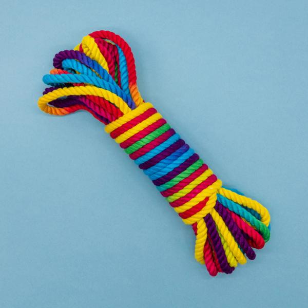 Emojibator Funfetti Rainbow Bondage Rope 26.25 Ft.