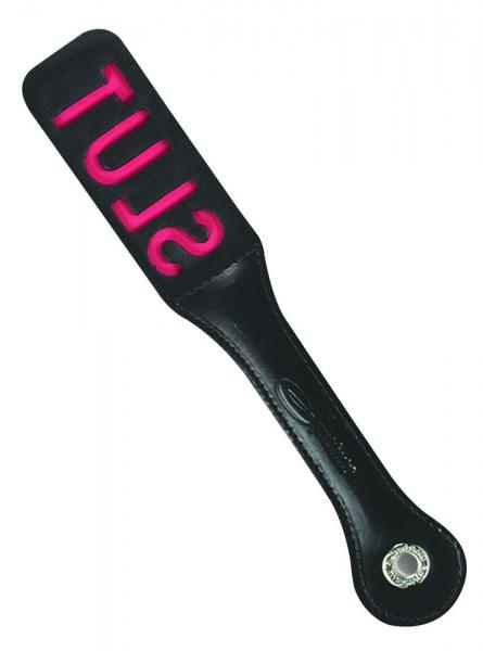 12'' Leather Slut Paddle