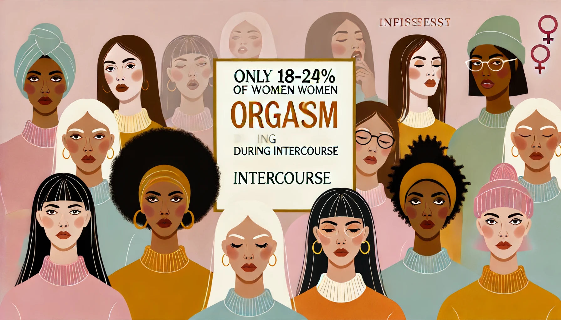 only 18-24% of women orgasm during intercourse