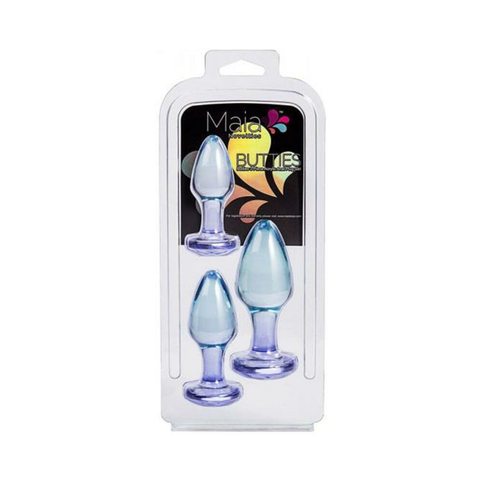 Butties 3pc Acrylic Anal Plug Set