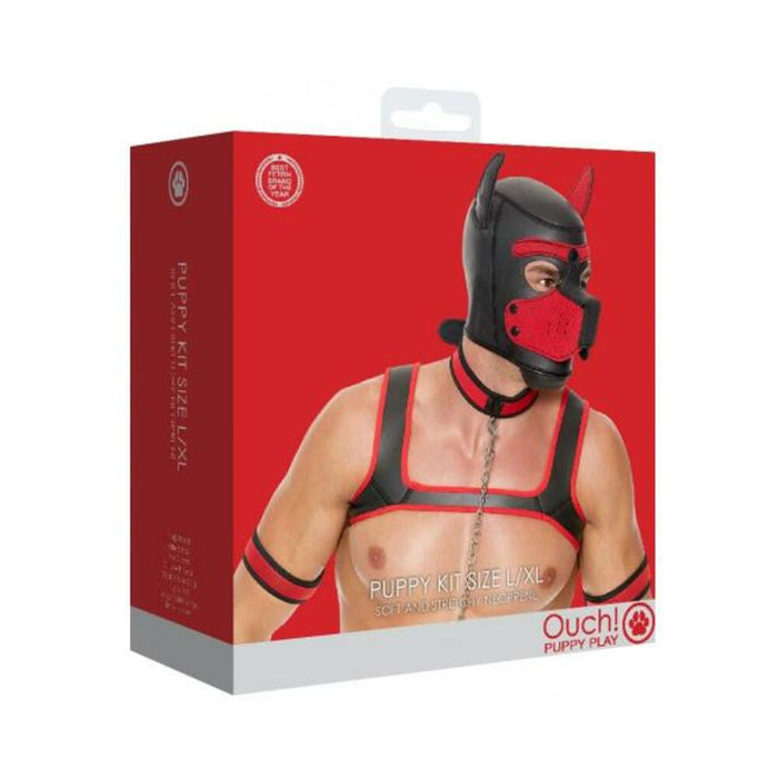Ouch Neoprene Puppy Kit L/xl Red