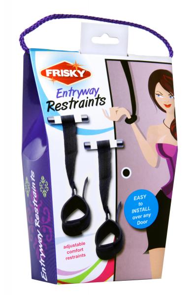 Frisky Over the Door Entryway Restraints Black