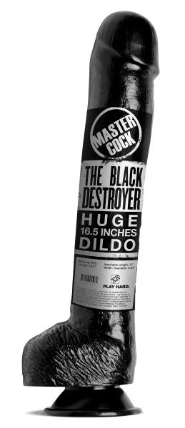 The Black Destroyer Huge 16.5 inches Dildo