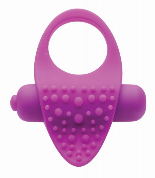 Versa Tingler Cock Ring, Finger Vibe Clit Stim Purple