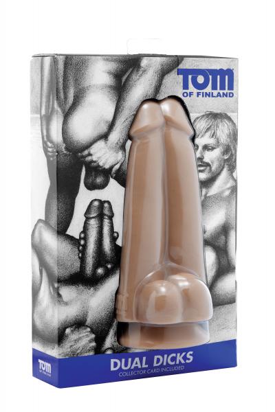 Tom Of Finland Dual Dicks Double Dildo Beige