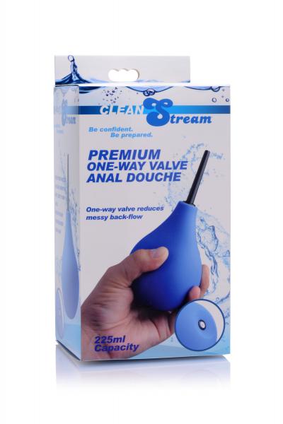 Premium One-Way Valve Anal Douche Blue