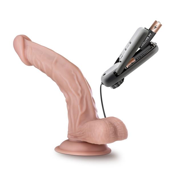 Dr. Skin Dr. Sean 8 inches Vibrating Cock Suction Cup Beige