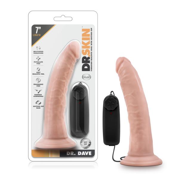 Dr. Skin - Dr. Dave - 7in Vibrating Cock With Suction Cup