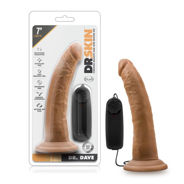 Dr. Skin - Dr. Dave - 7in Vibrating Cock With Suction Cup