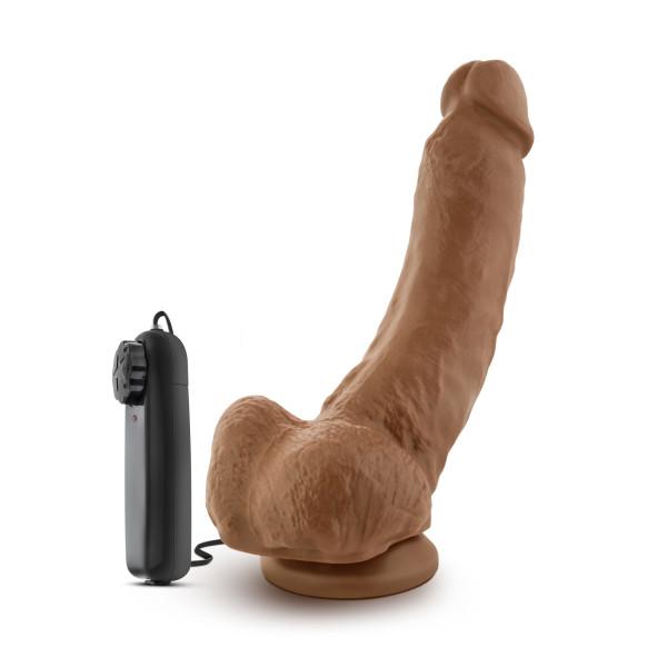 The Boxer 9 inches Vibrating Realistic Cock Brown