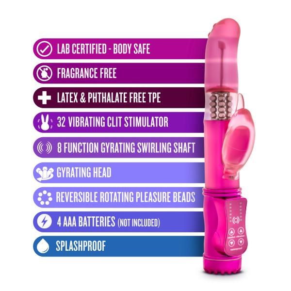 Dancing Dolphin Fuchsia Pink Vibrator