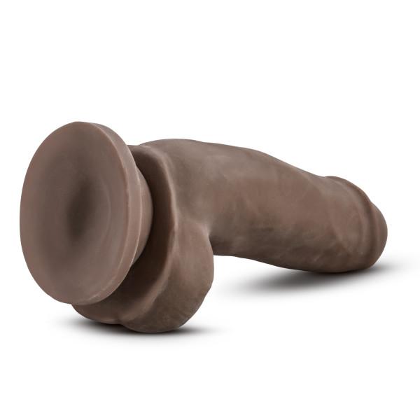 Au Naturel 7 inches Sensa Feel Fat Boy Chocolate Brown Dildo