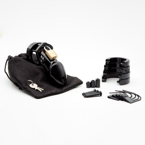 Cb-6000 Black 3.25 In Chastity Cage W/ Complete Kit