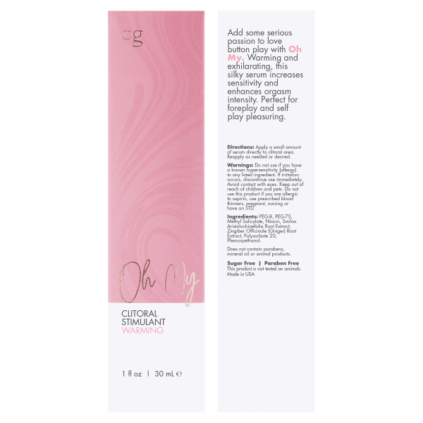 CG Oh My Clitoral Stimulant Warming Serum 1 fluid ounce