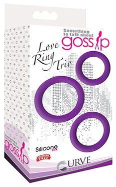 Gossip Love Ring Trio 3 Rings Set