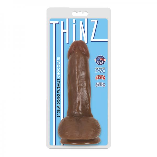 Thinz 6 inches Slim Realistic Dong with Balls