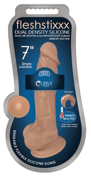 Silexpan Hypoallergenic Silicone Dildo With Balls - 7 Inch