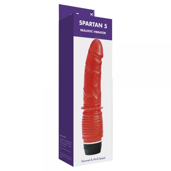 Spartan 5 Realistic Vibrator Red Kinx