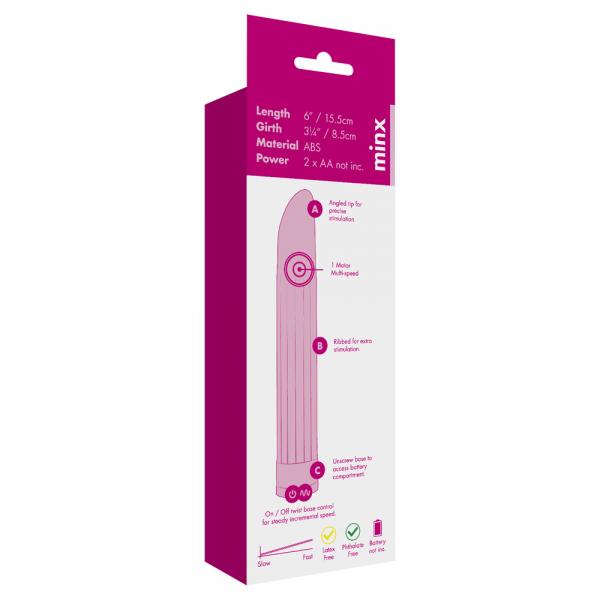 Sensuous Ribbed Vibrator Minx Ivory