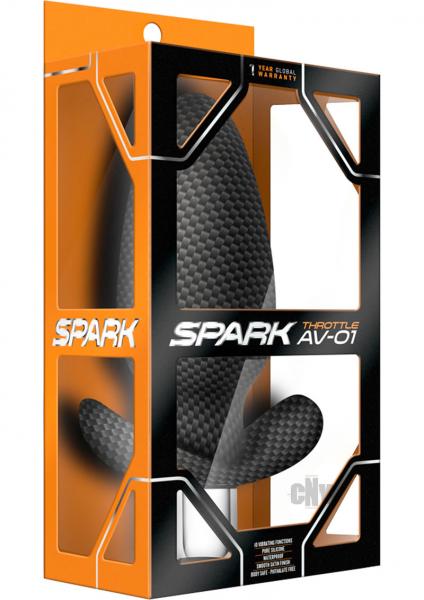 Spark Throttle AV-01 Carbon Fiber Black Butt Plug