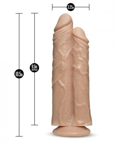 Dr Skin Dr Double Stuffed Double Dildo Beige