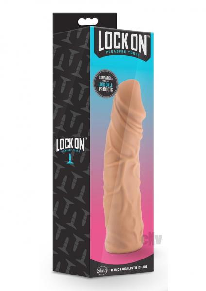 Lock On - 8 Inch Realistic Lock On Dildo