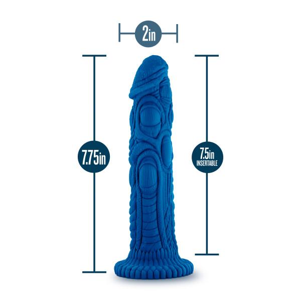 The Realm Draken Lock On Dildo Blue