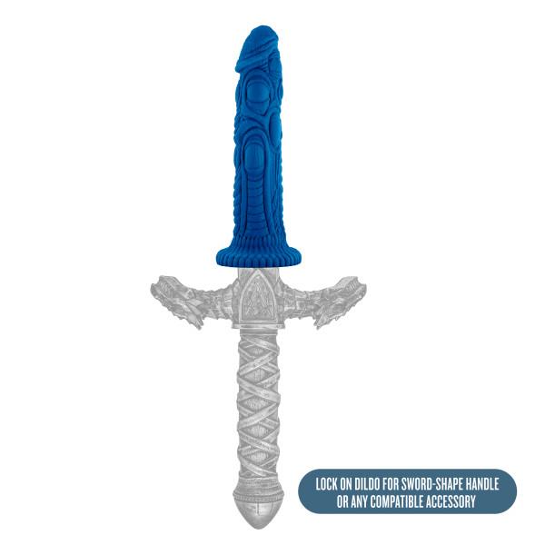 The Realm Draken Lock On Dildo Blue