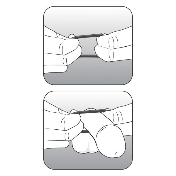 Performance VS2 Silicone Cock Rings Small Black