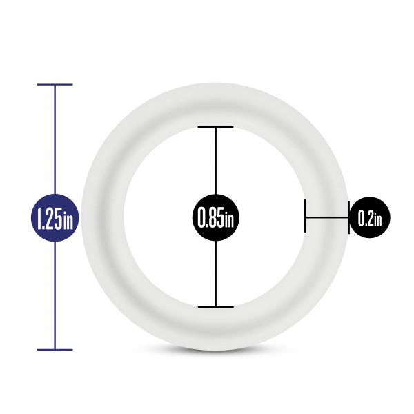 Performance VS2 Silicone Cock Rings Small White