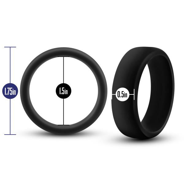 Performance Silicone Go Pro Cock Ring Black