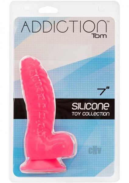 Addiction Tom 7 inches Dildo Hot Pink