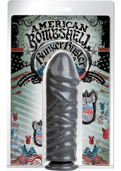 Bunker Buster Dildo 10 inches Gray