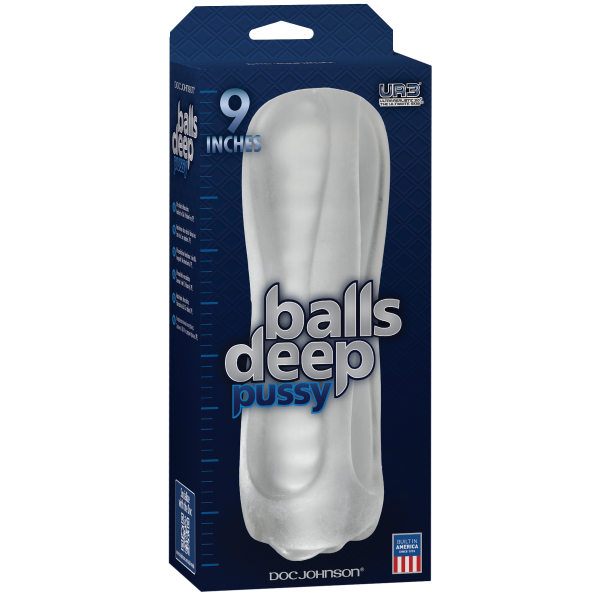 Balls Deep 9 inches Stroker Pussy Clear