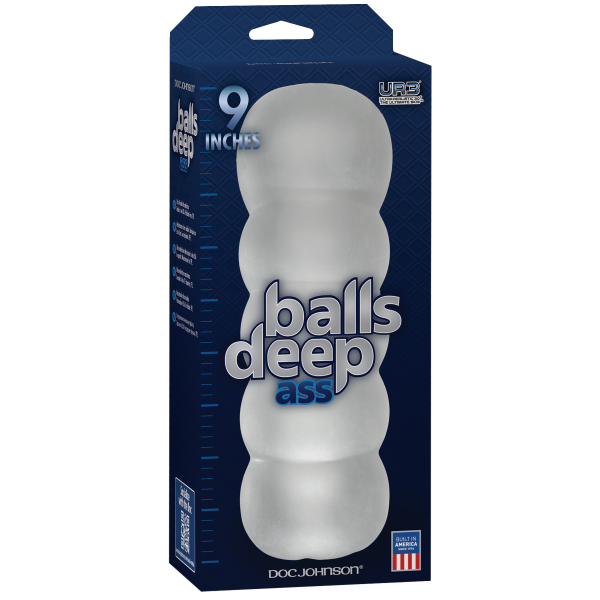 Balls Deep 9 inches Stroker Ass Clear