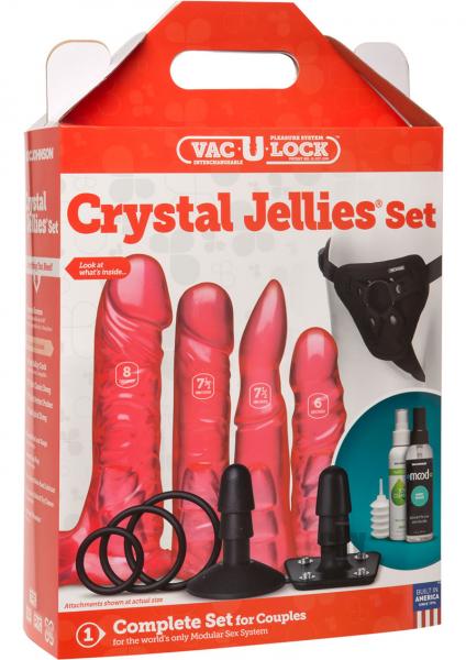 Vac-U-Lock Crystal Jellies Set - Pink