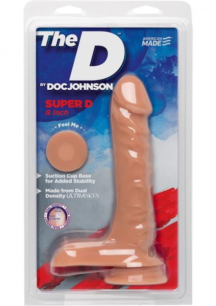 The D Super D 8 inches Dildo with Balls