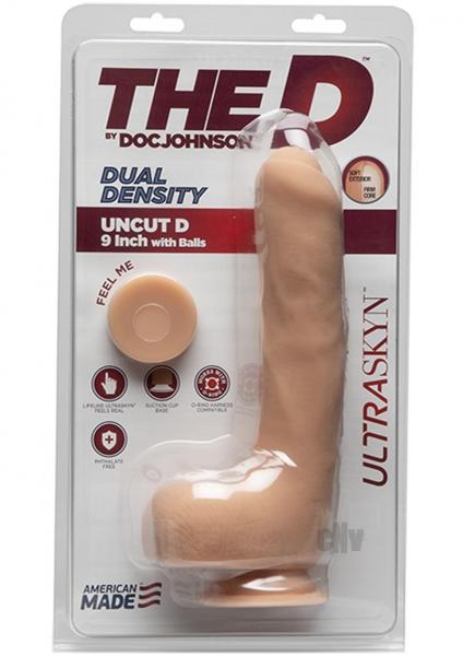 Uncut D Ultraskyn 9 inch Dildo