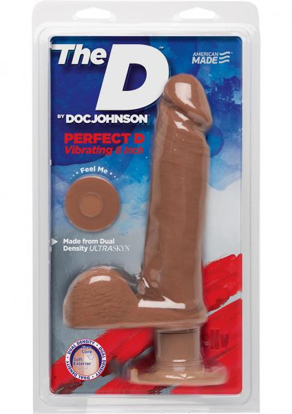 The D Perfect D Vibrating Dildo 8 Inch