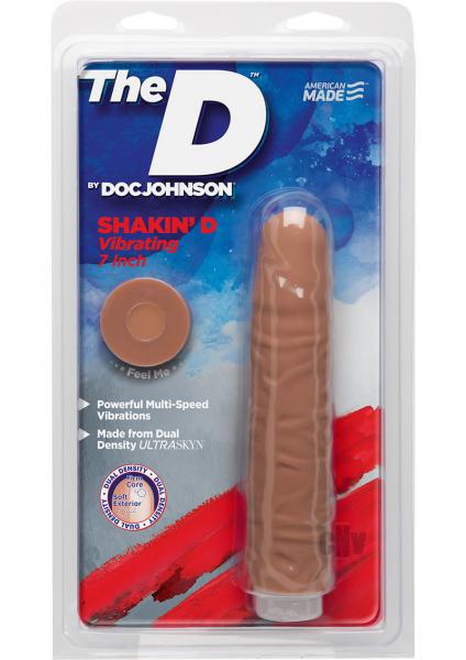 The D Shakin D 7 inch Vibrating Dildo